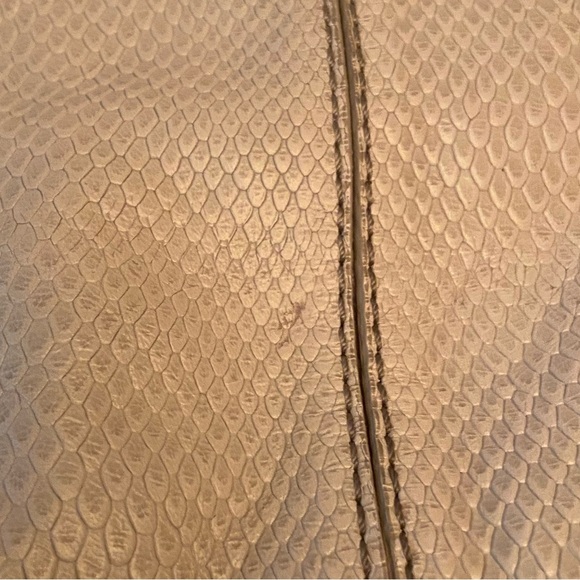 EUC Cole Haan Perry Street Casey Ivory Python Drawstring Hobo - Picture 11 of 11